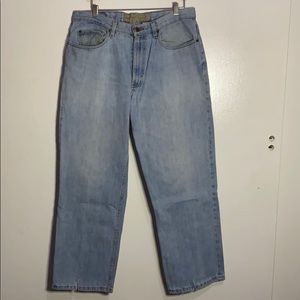 vintage eddie bauer original fit light wash jeans